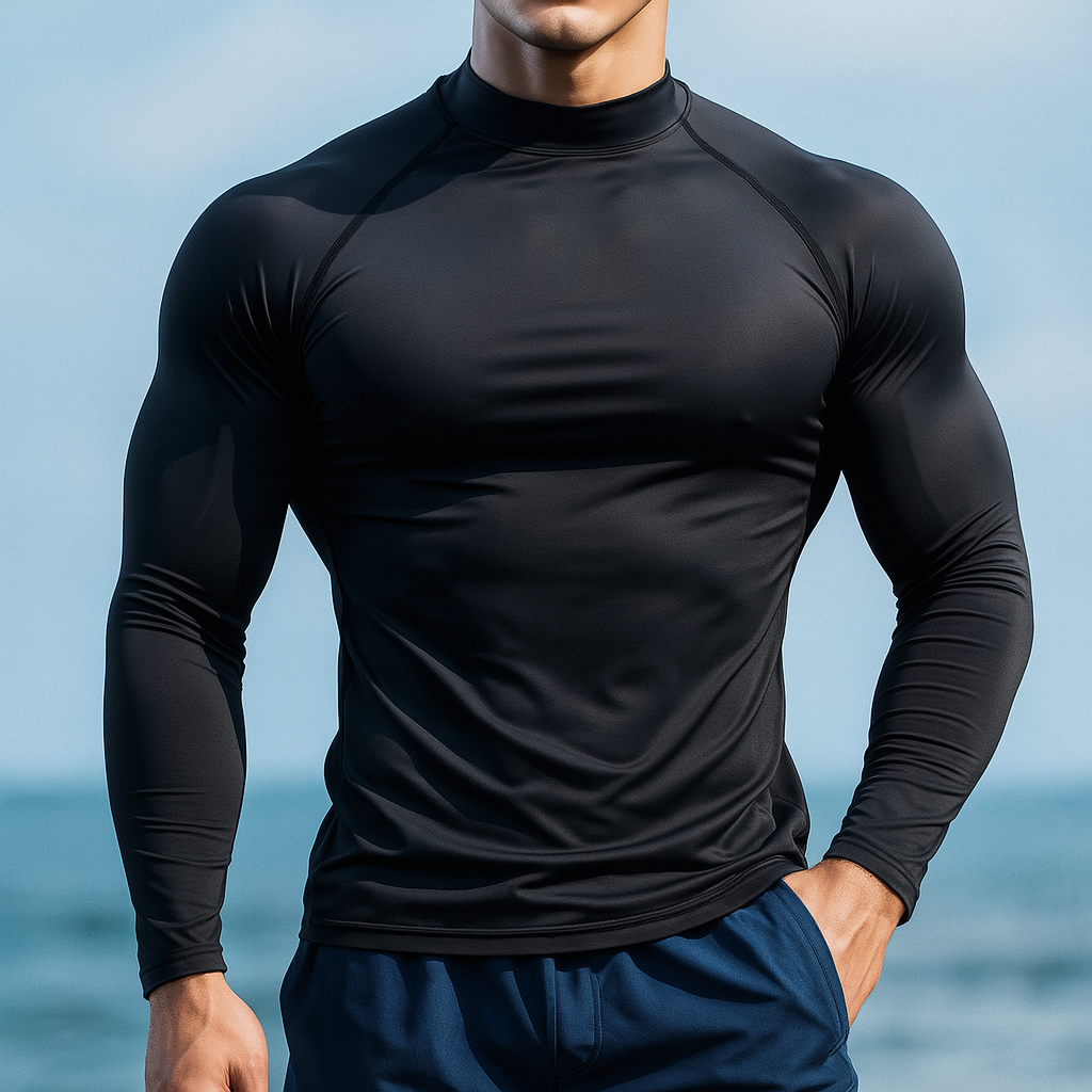 래쉬가드 수영복 상의 블랙 BK 물놀이 워터파크 남자 블랙 M L XL